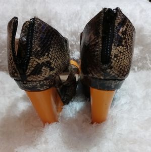 Leopard and Orange Heels